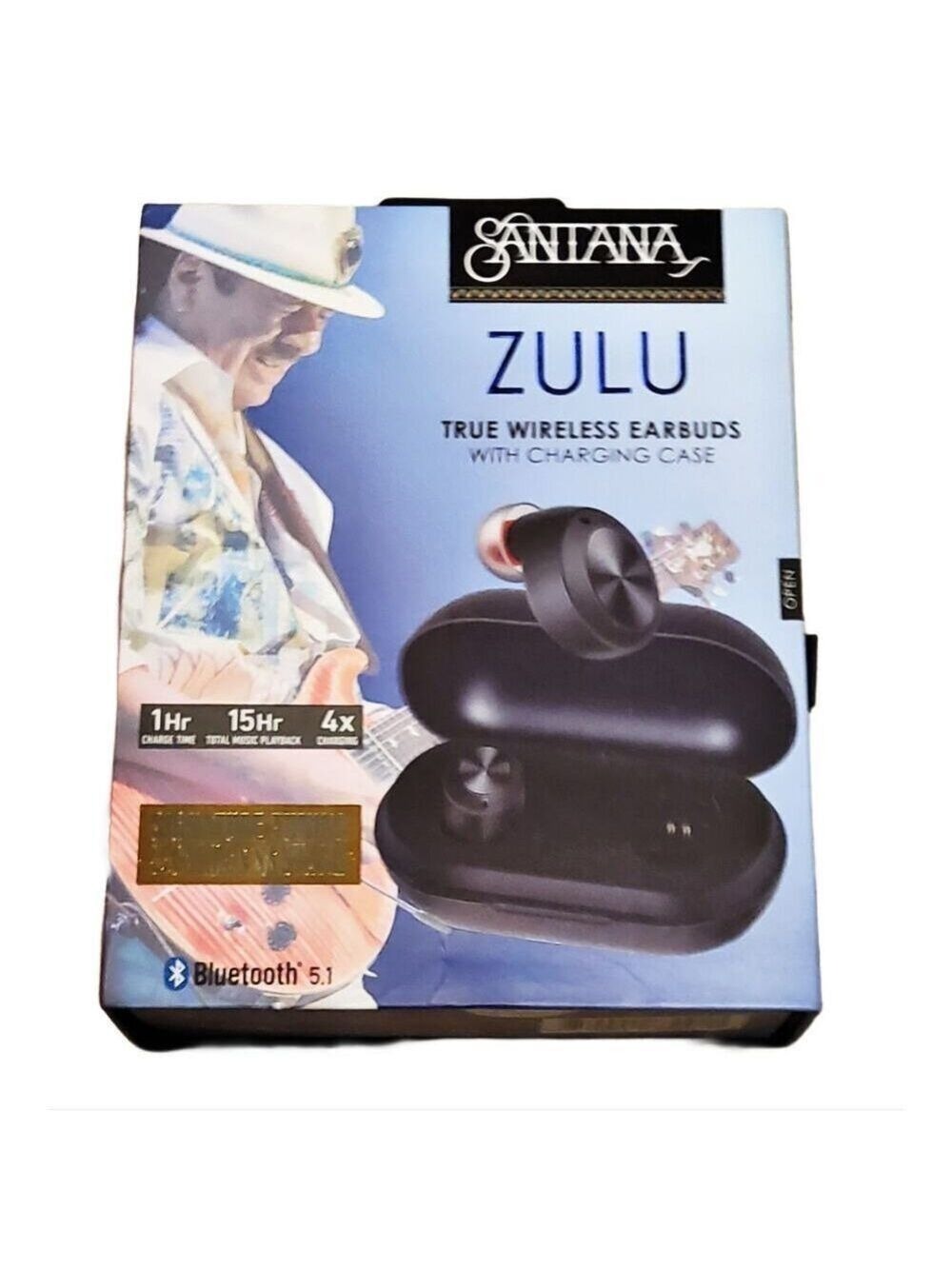 SANTANA ZULU WIRELESS EARBUDS CHARGING CASE 15 HOUR PLAYBACK